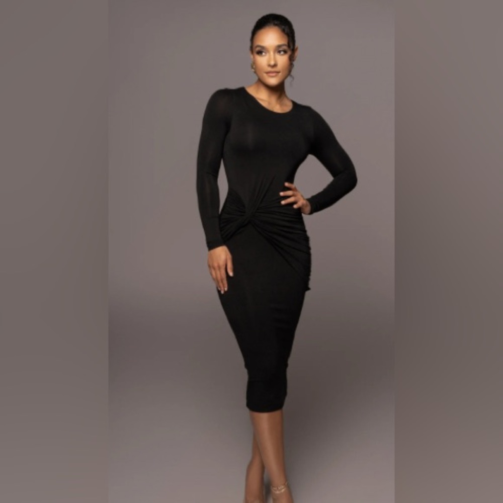 JLUXLABEL Black Long Sleeve Dress